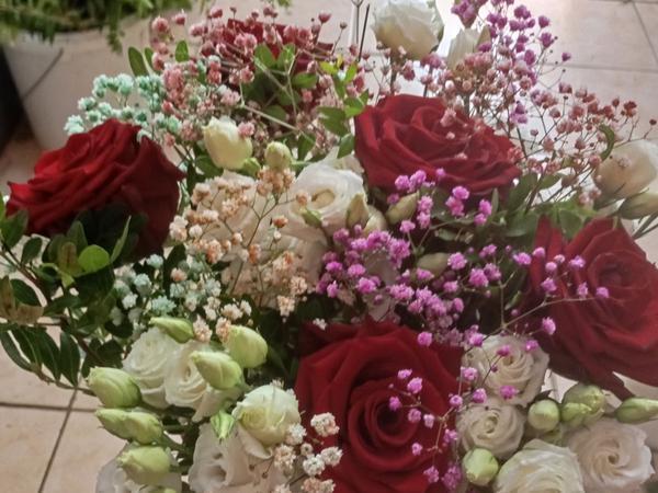 Bridal Bouquet — Roses & Peonies
